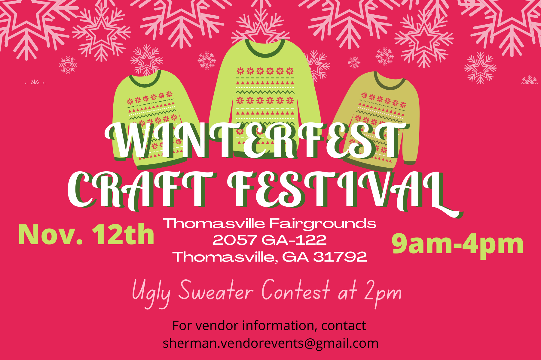 Winterfest Craft Festival Visit Thomasville,