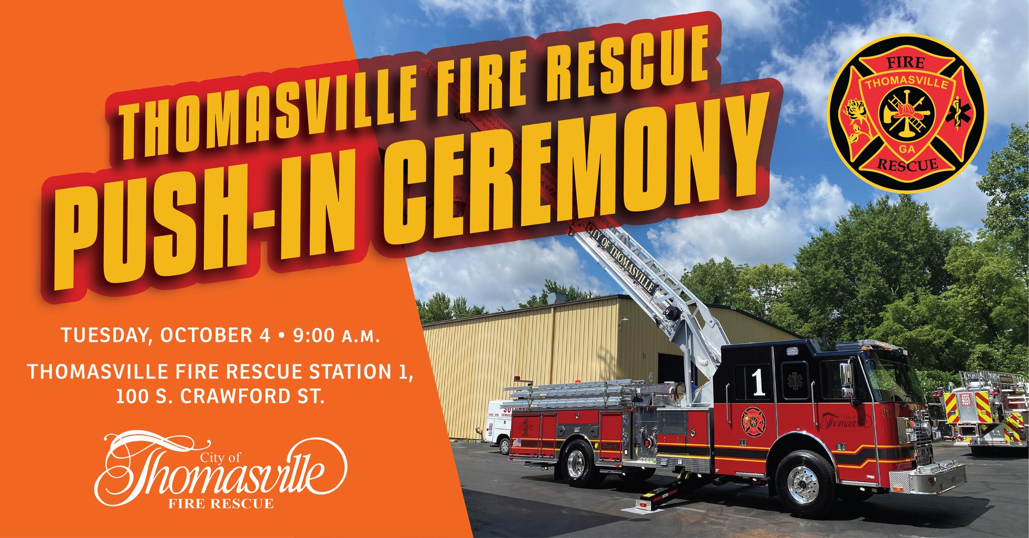 Thomasville Fire Rescue Open House & Push In Ceremony Event Photo