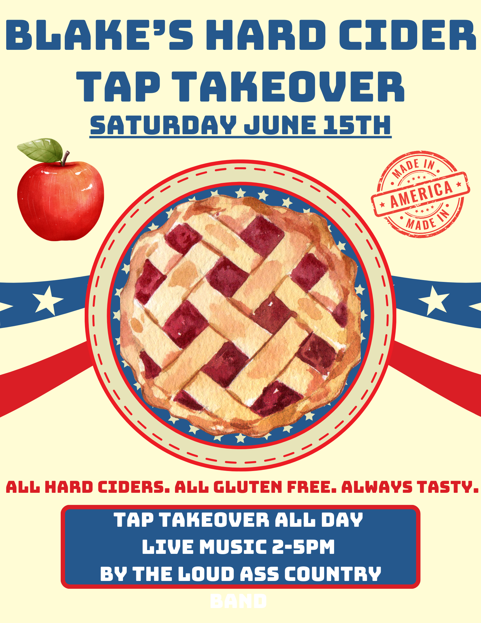 Blake's Hard Cider Tap Takeover with LIVE MUSIC Feat. The Loud Ass Country Band Event Photo