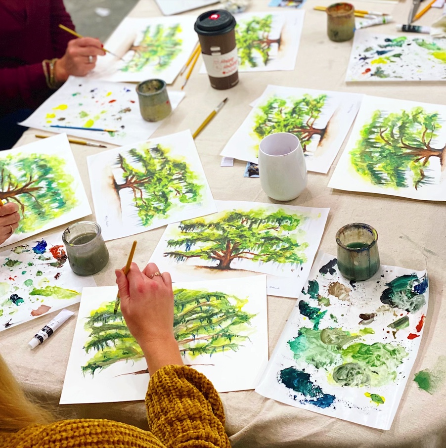 Acrylic Paint & Sip Event Photo