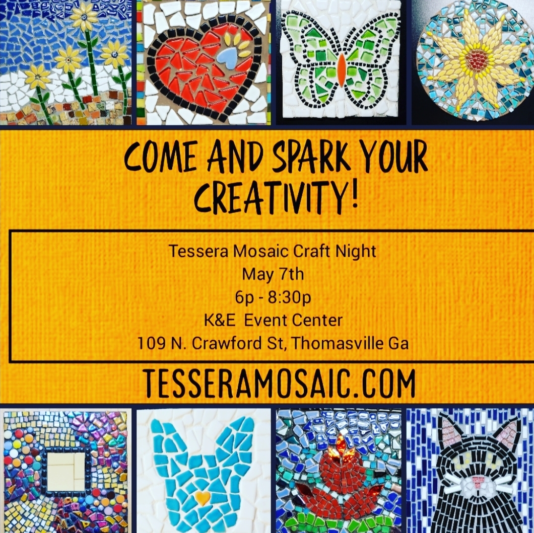 Tessera Mosaic Craft Night Event Photo