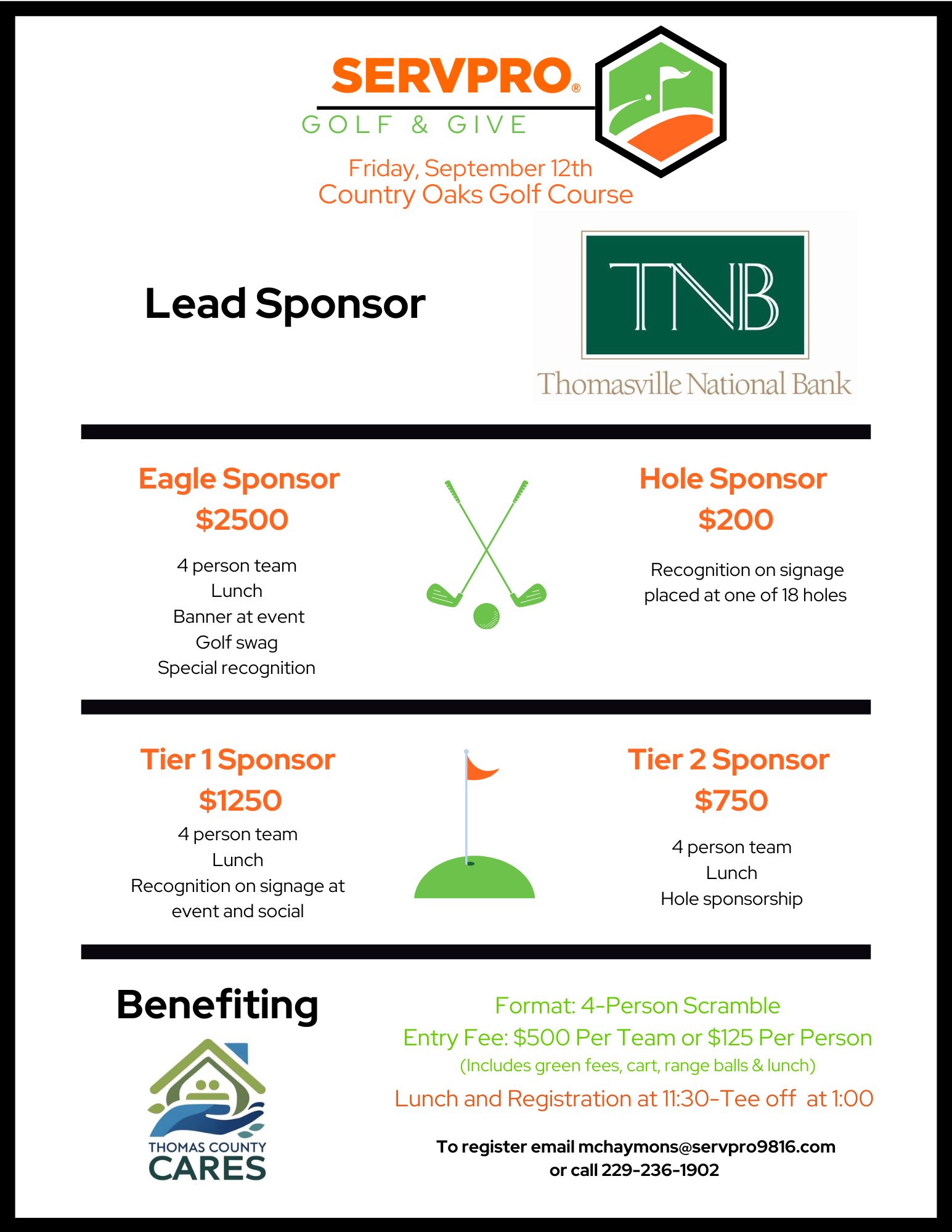 SERVPRO Golf and Give Event Photo