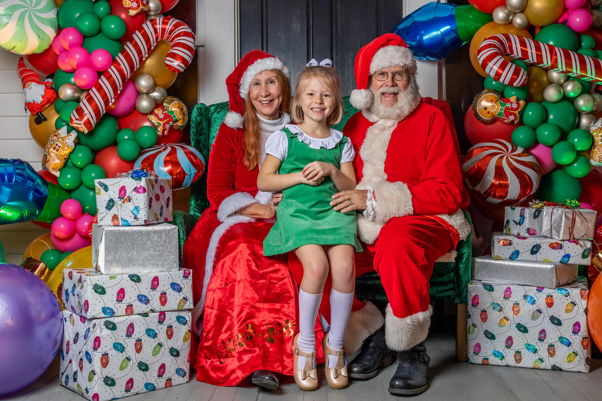 Pictures on the Porch with Santa Event Photo