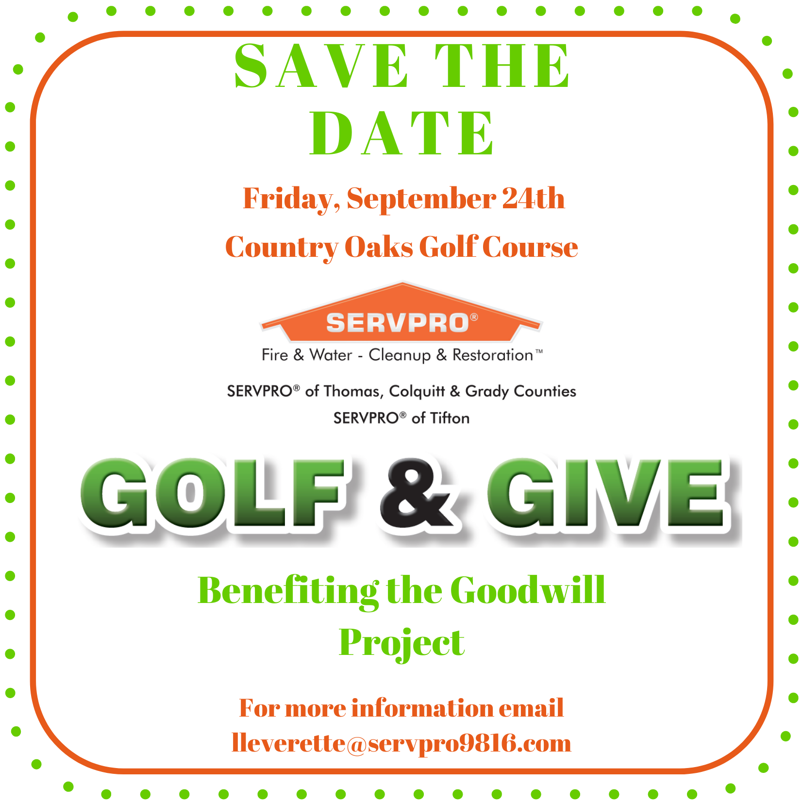 SERVPRO Golf and Give  Event Photo