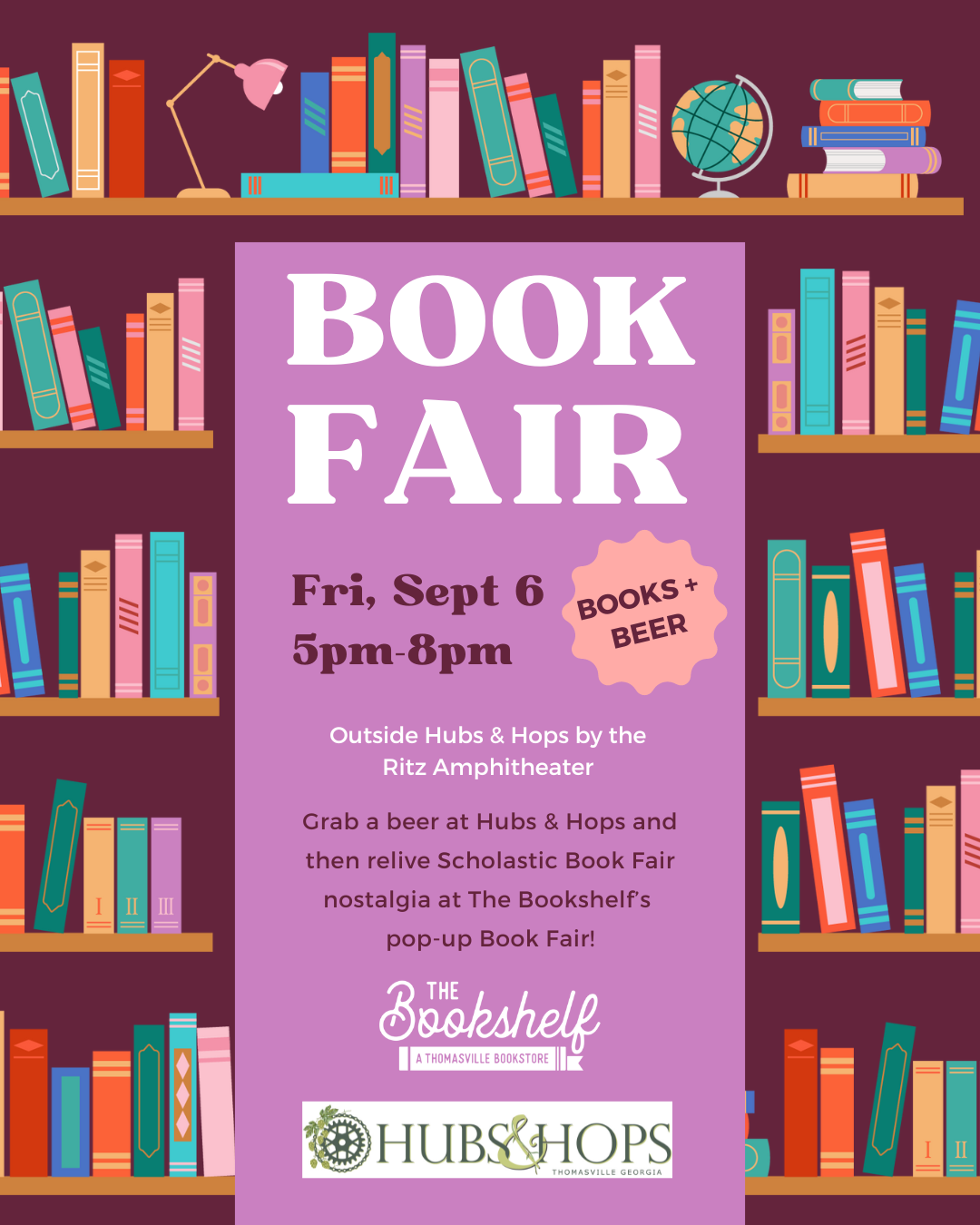 First Friday Book Fair at Hubs & Hops Event Photo