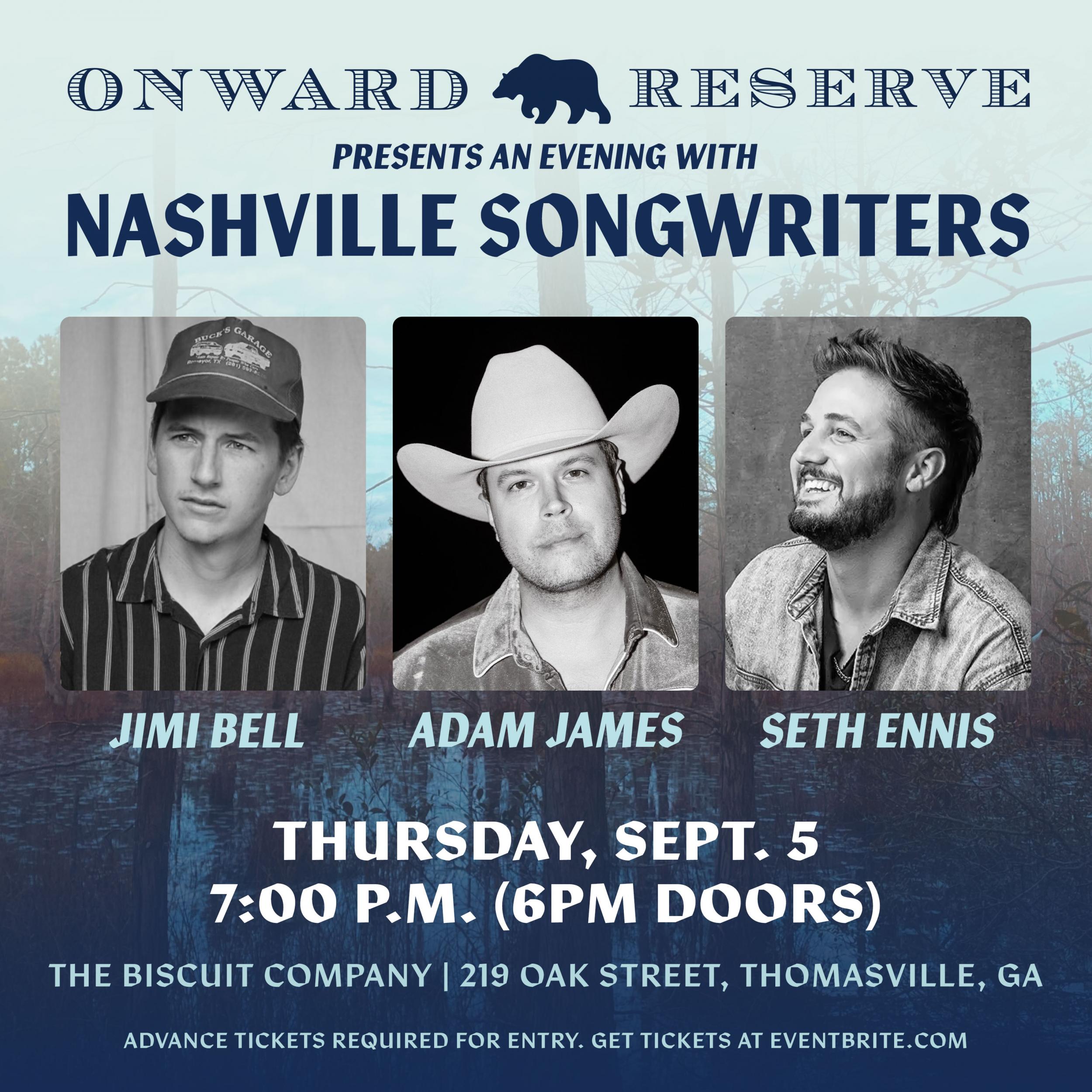 An Evening with Nashville Songwriters, presented by Onward Reserve Event Photo