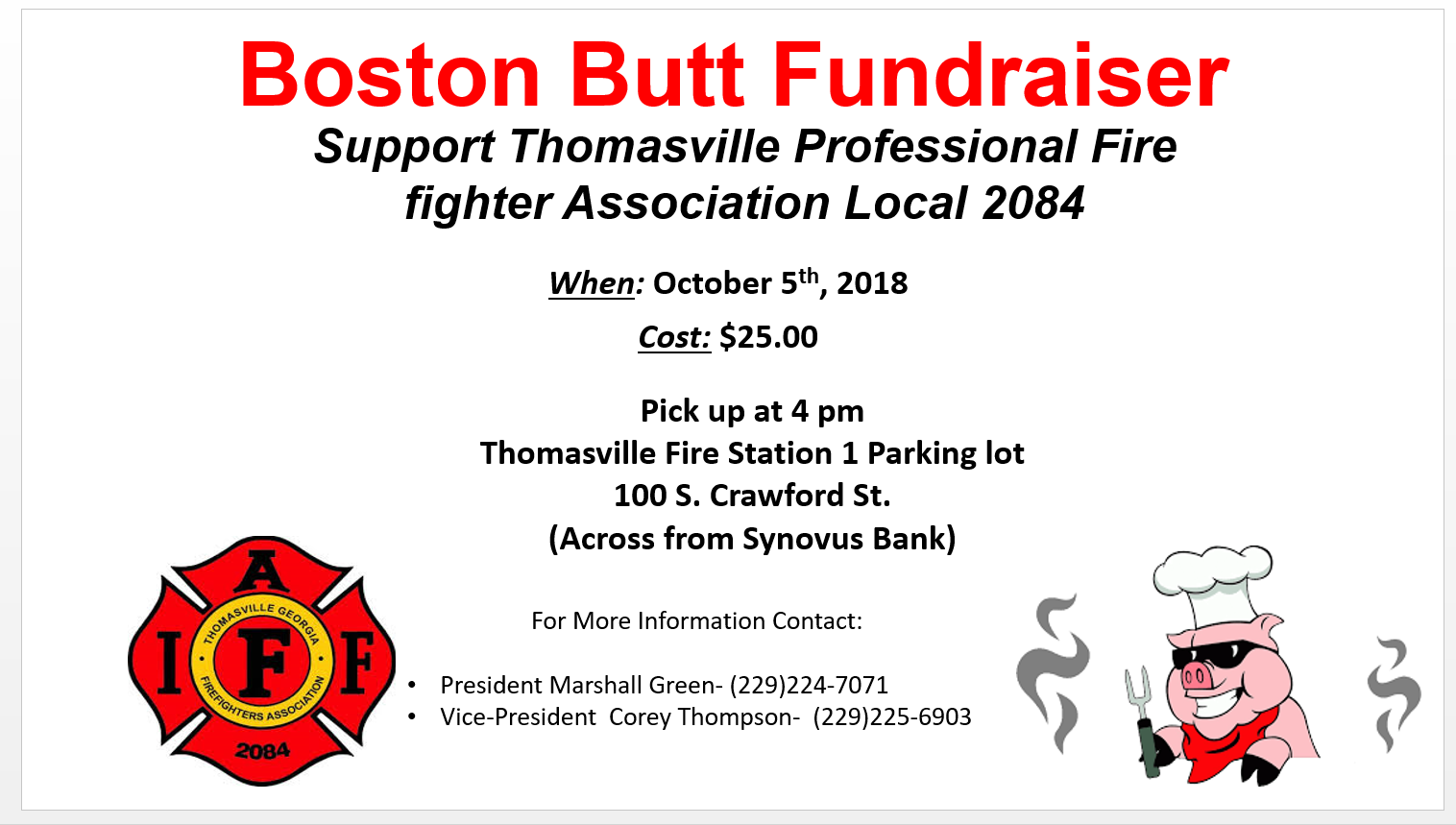Boston Butt Sale Event Photo