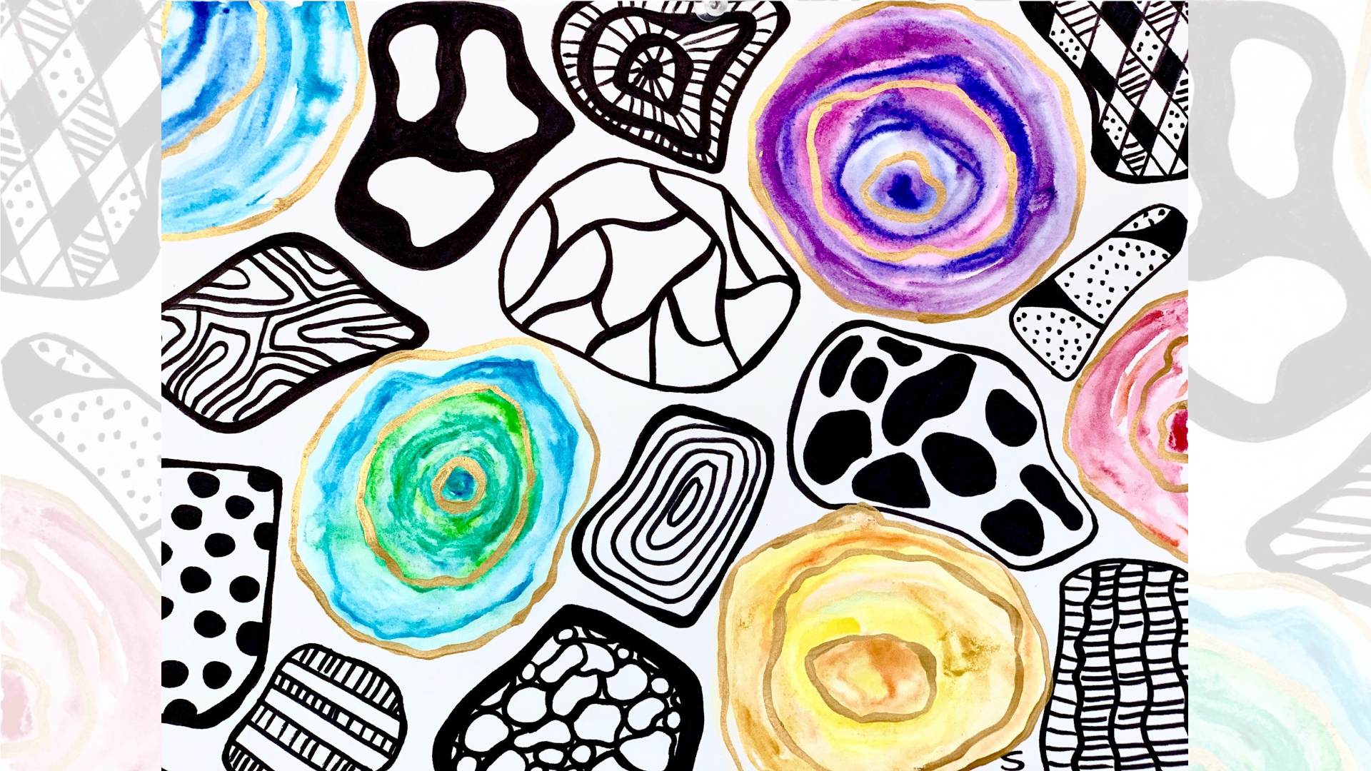 Mixed Media Geodes Visit Thomasville,